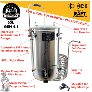 BrewZilla 65L Gen 4.1 RAPT WIFI 3500 Watt